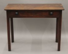 A 19th century mahogany sideboard. 94 cm wide.