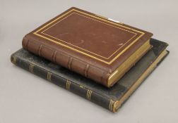 Two photograph albums, general views of France and a family album. The former 31.5 cm wide.