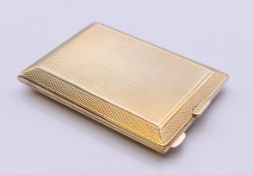 A 9 ct gold match holder,