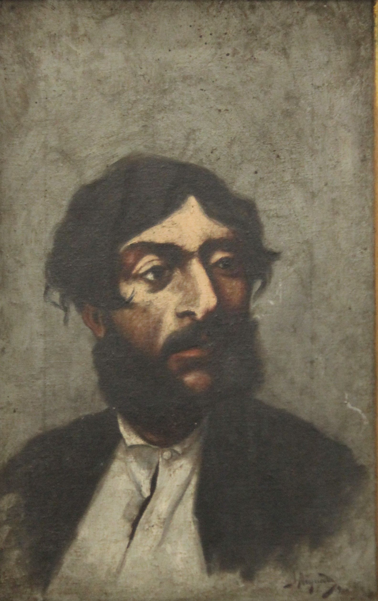 A 19th century Continental School Portrait of a Bearded Gentleman, oil on canvas,