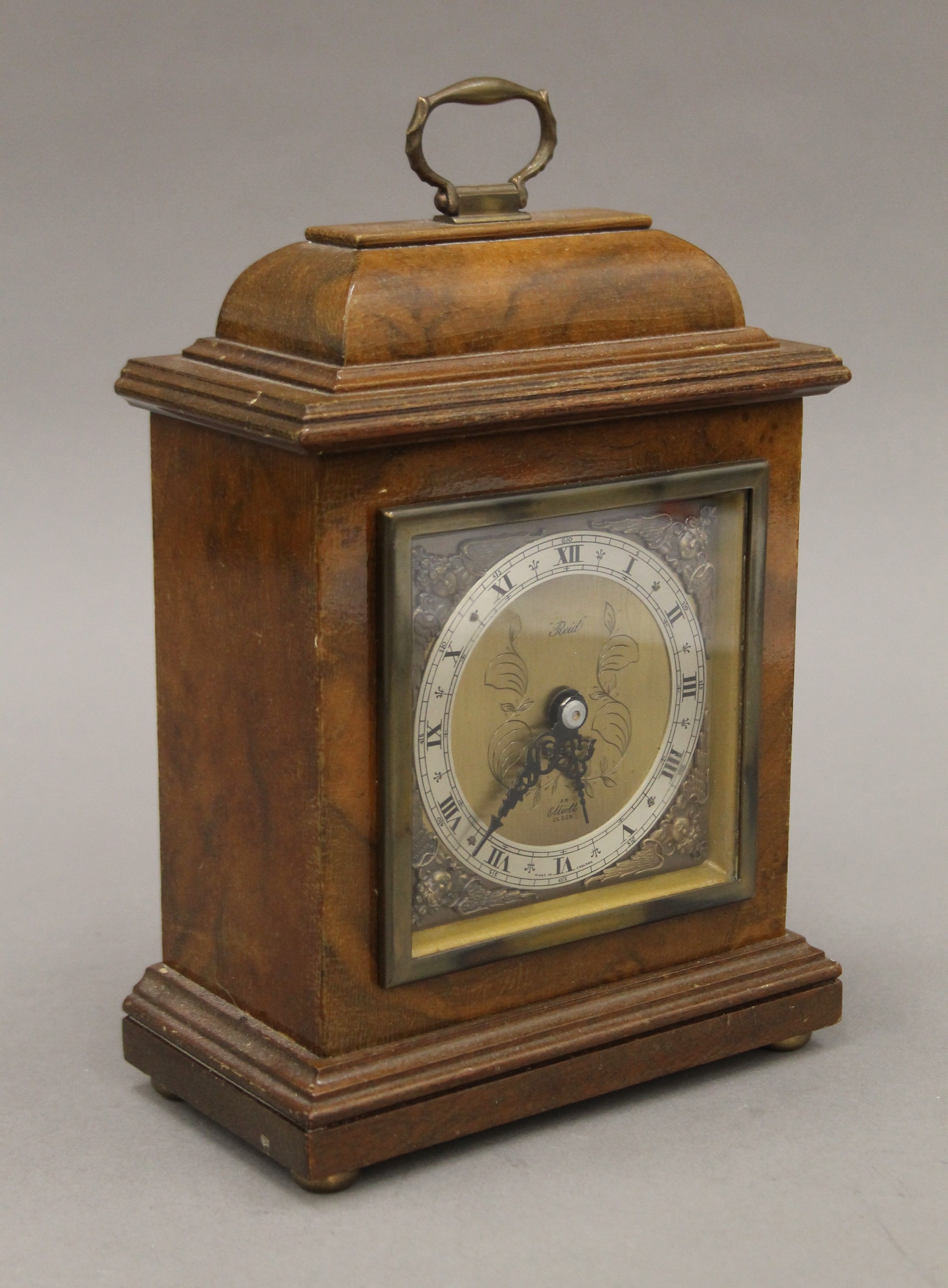 An Elliott 'Reid' mantle clock. 22 cm high. - Bild 3 aus 4
