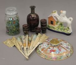 A quantity of miscellaneous porcelain, glass, etc.