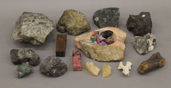 A collection of minerals.