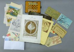 A quantity of various ephemera, stamps, etc.