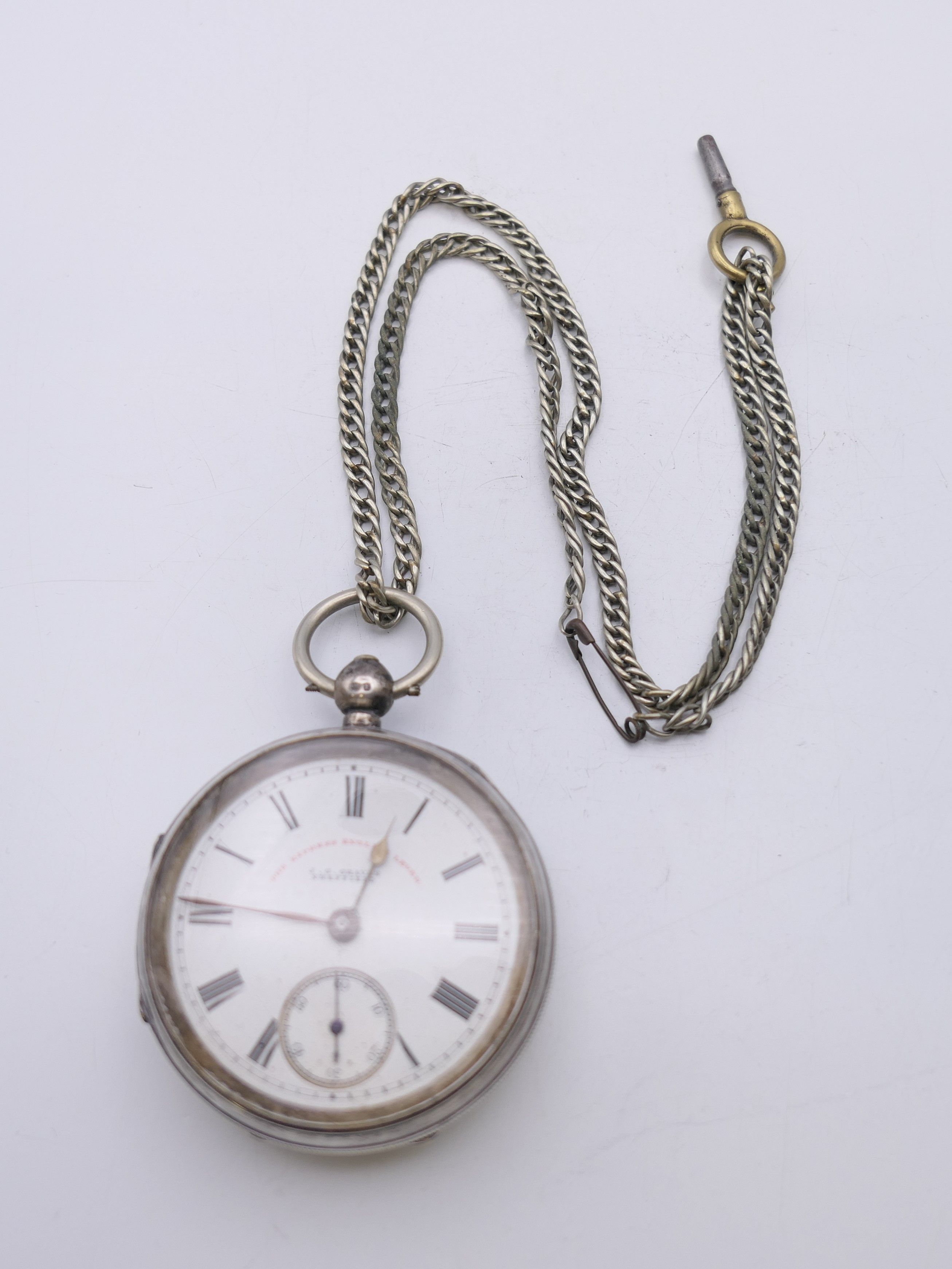 Six pocket watches, including The Express Watch Lever Company J G Graves, Bentima, Waltham, Elgin, - Image 4 of 15