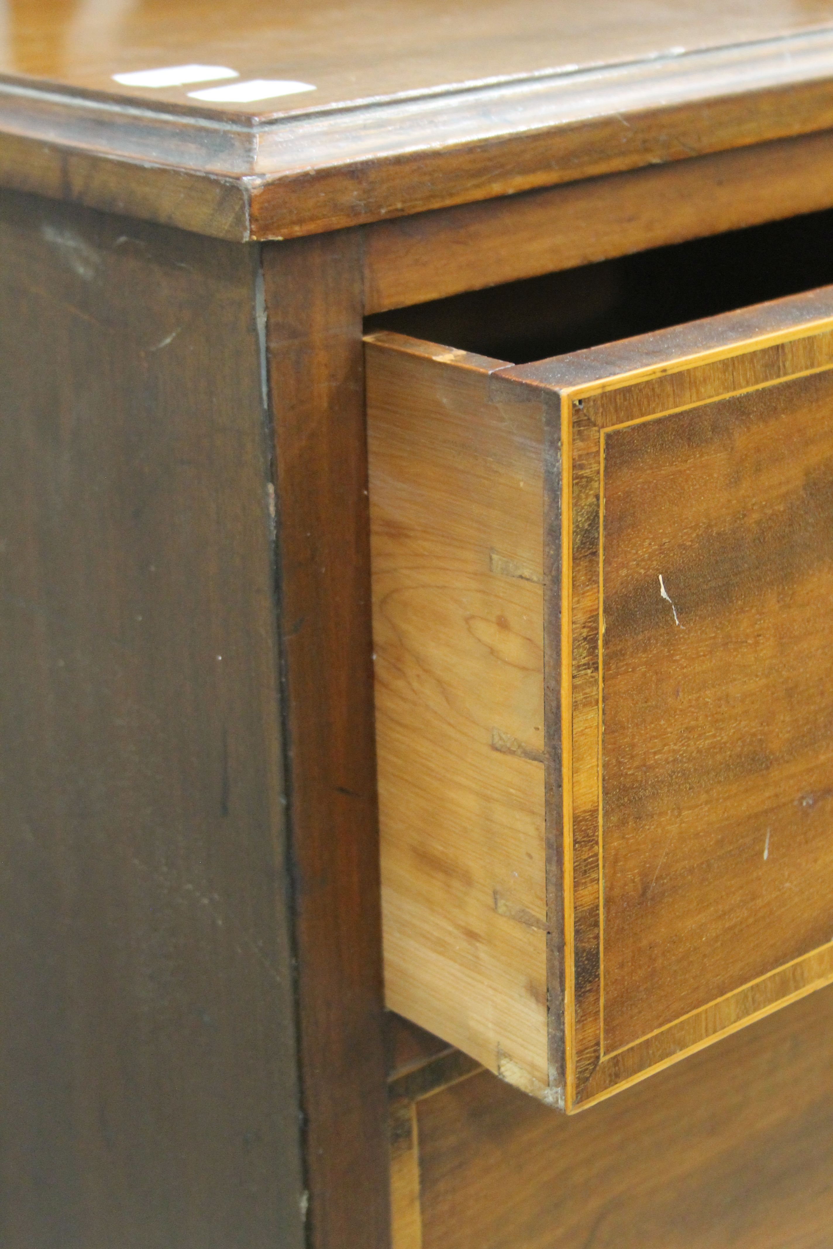 An Edwardian mahogany dressing chest. 109 cm wide. - Image 6 of 8