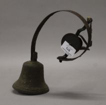 A Victorian shops bell. 23 cm high.
