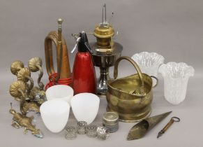 A quantity of various metalware, etc.