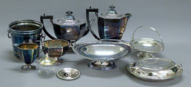 A quantity of various silver plate.