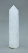 A rock crystal obelisk. 29 cm high.