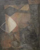 An Abstract oil on canvas. 61 x 77 cm.