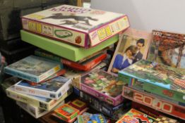 A large quantity of vintage games, puzzles, etc.