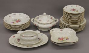 A quantity of KPM porcelain dinnerwares.