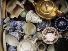 A quantity of decorative ceramics.
