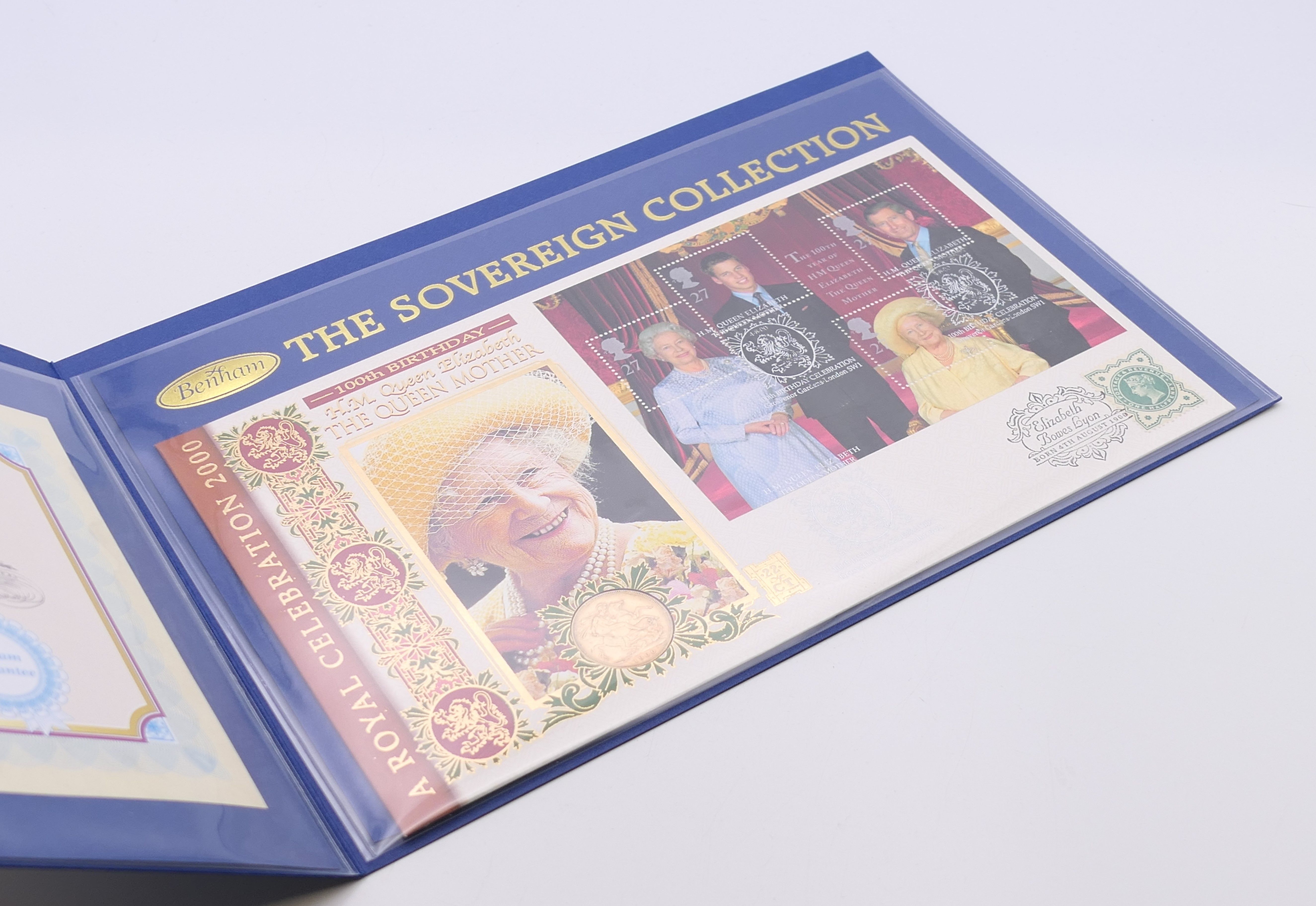 A limited edition sovereign cover, numbered 274/1000, ''HM Queen Elizabeth, The Queen Mother'', - Image 4 of 5