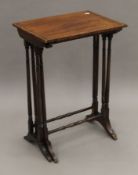 A 19th century nest of two rosewood tables. The largest 50 cm wide.