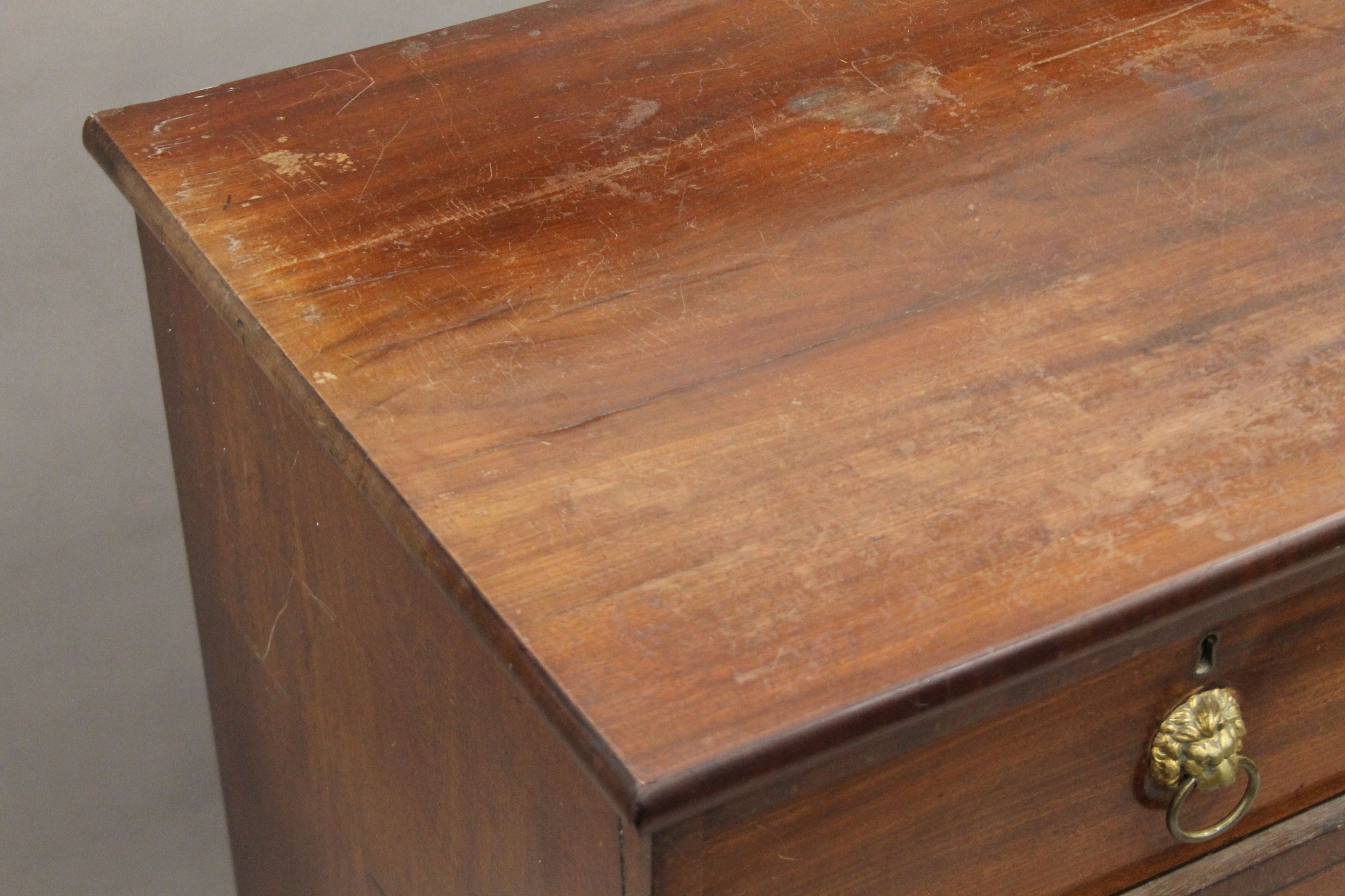 A 19th century mahogany chest of drawers. 104 cm wide. - Image 3 of 12