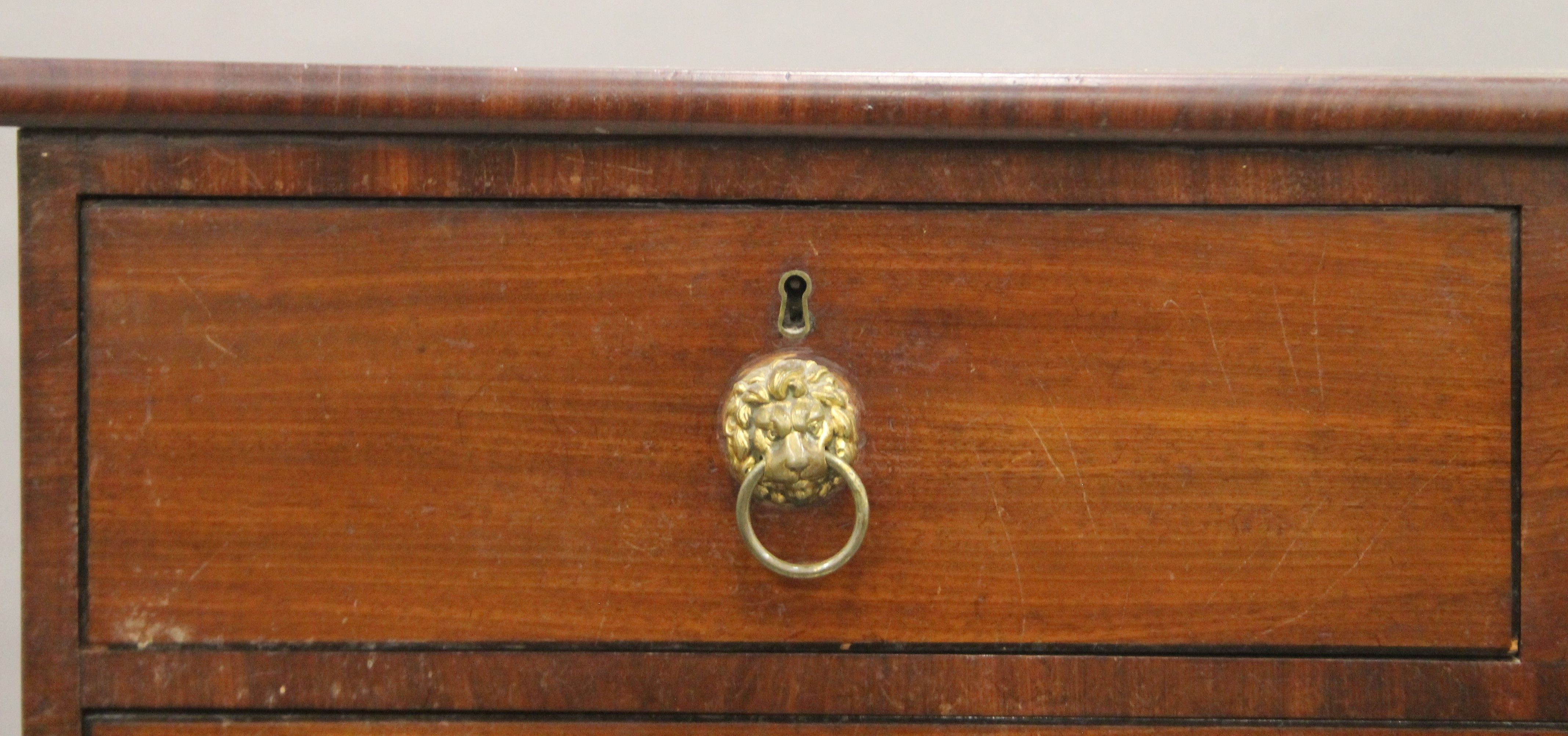 A 19th century mahogany chest of drawers. 104 cm wide. - Image 6 of 12