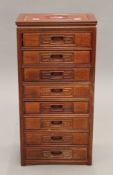 A Chinese hardwood jewellery cabinet. 61 cm high.