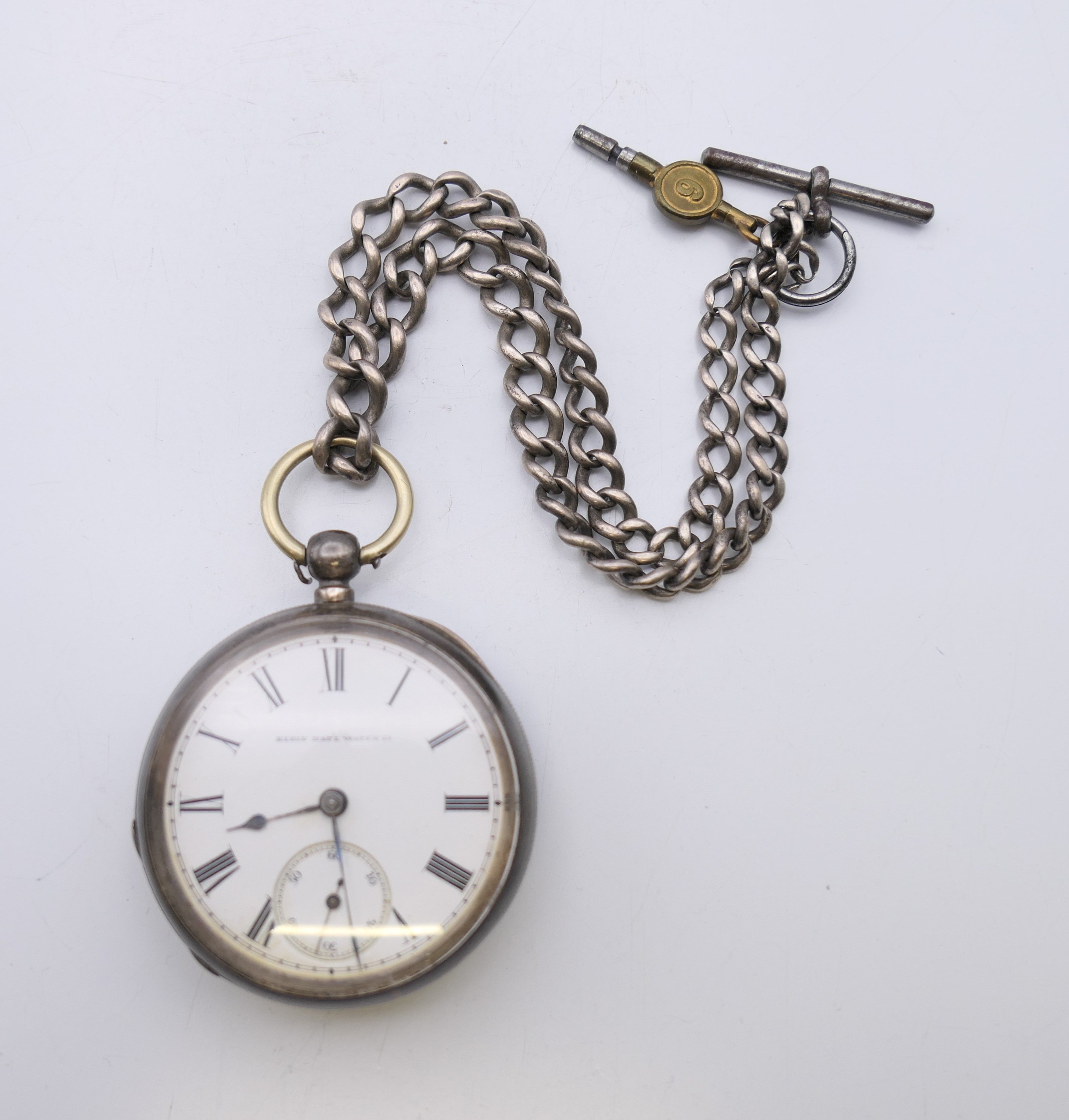 Six pocket watches, including The Express Watch Lever Company J G Graves, Bentima, Waltham, Elgin, - Image 8 of 15