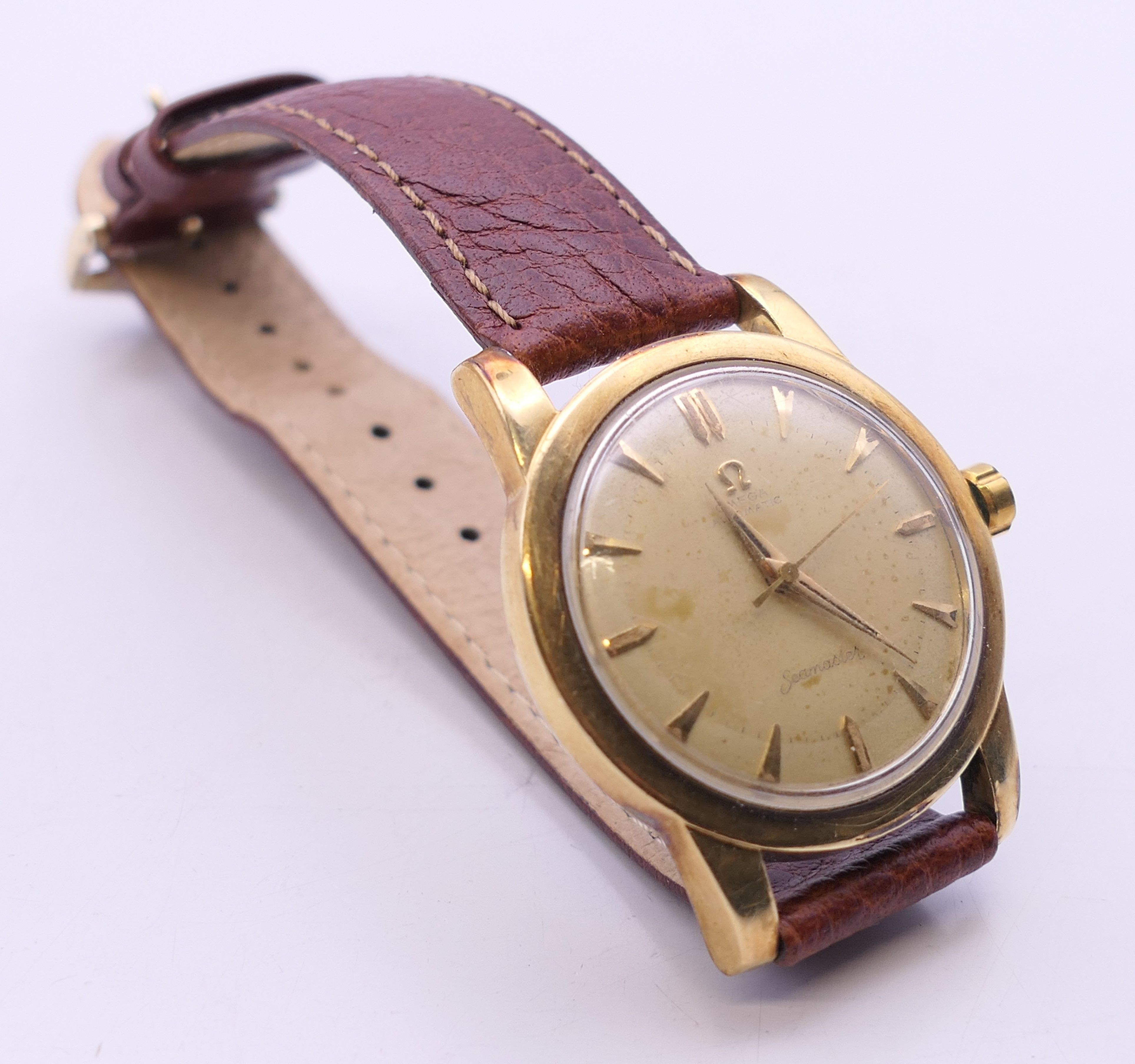 A boxed gentleman's Omega Seamaster wristwatch. 3.5 cm wide. - Image 9 of 11