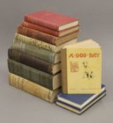 A quantity of various books, including Cassell's Book of Sports and Pastimes Illustrated,