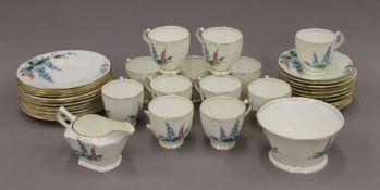 A Tuscan China porcelain tea set.