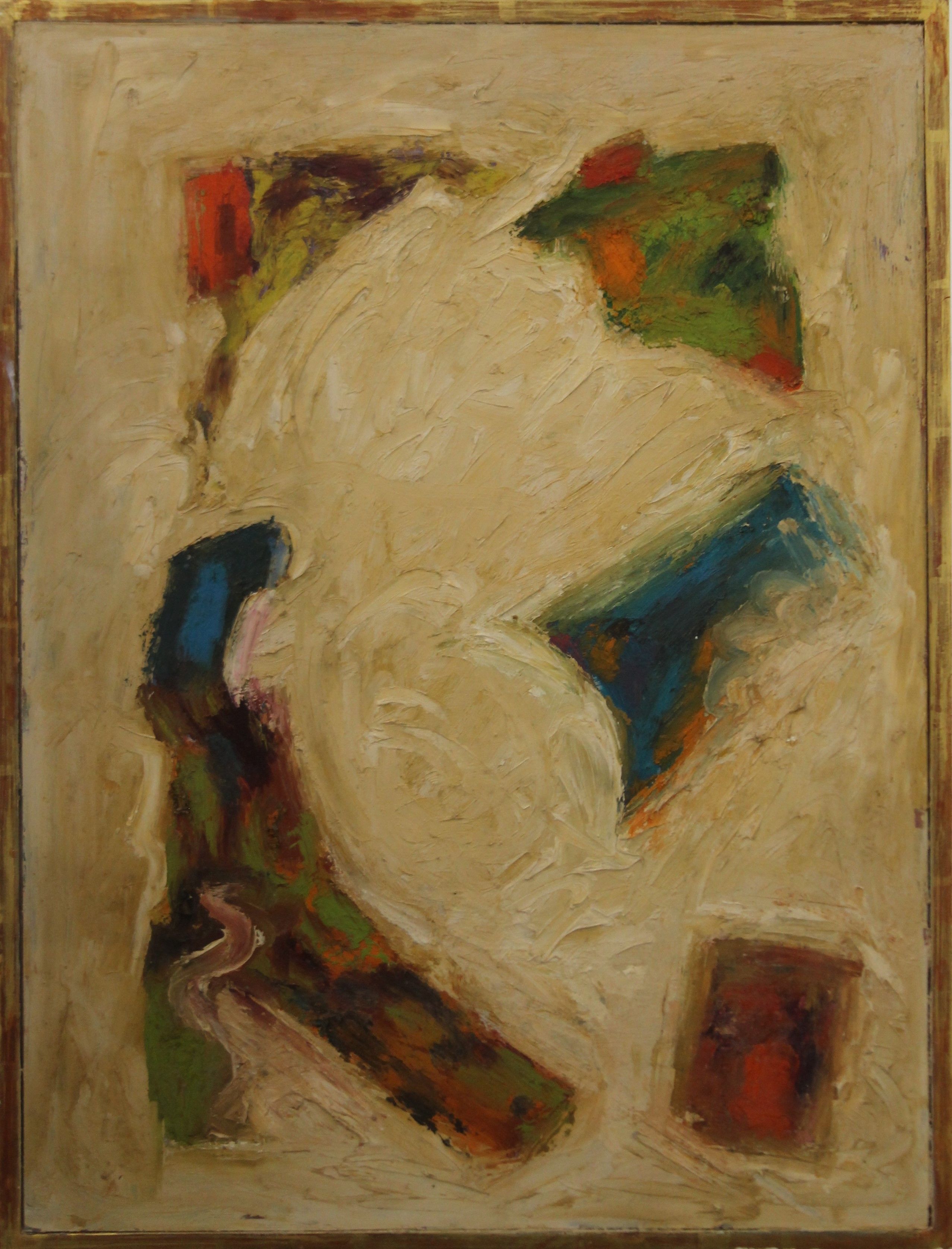 PETER COVIELLO (1930-2005) British, Abstract, oil on board, signed and dated '93 to reverse, framed. - Image 2 of 3