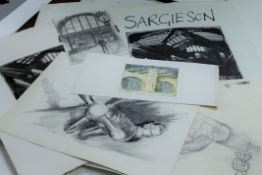 SARGIESON, ERNEST RA (BORN 1947) British (AR), a collection of pencil studies,