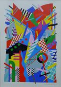 LOHSE, ERNST (1944-1994) Danish, Abstract, a signed print on paper, signed in the margin,