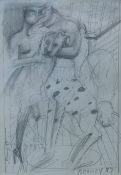 ROONEY, MICK RA (born 1944) British (AR), Circus, pencil on paper, signed, framed and glazed.