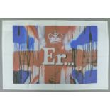 BANKSY (born 1974) British (AR), Er........Queen's Jubilee Tea Towel, numbered 277/1000.