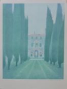 MYNOTT, GERALD (born 1957) British (AR), Italian Villa, a signed print on card,