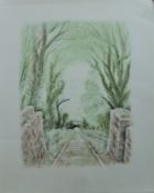 GENTLEMAN, DAVID (born 1930) British (AR), The Railway Line, a signed limited edition print on card,