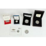 Selection of silver proof coins and other silver content commemoratives to include 1972 silver