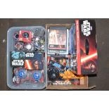 Collection of Star Wars toys, puzzles, games etc including Pop-up and Mr Potato Head, Darth