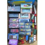 Collection of diecast model figures, various scales inc. Mini, Modern, Dinky, Mercedes Benz, Cuban