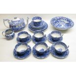 Spode Italian pattern tea set with bowl (24)