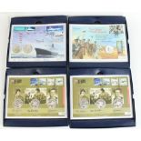 Four silver coin and stamp covers, to incl. D-Day 50th anniversary signed by Denis Edwards, Piper