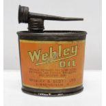 Small Webley Oil oval can