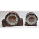 Perivale/Bentima early 1950s oak cased Westminster chiming mantle clock and Smiths Enfield 1940s oak