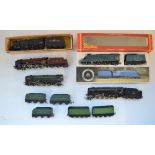 Collection of OO gauge electric steam locomotives from Hornby, Mainline and Tri-Ang. Includes a