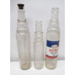 Essolube quart and pint oil bottles with a Esso Extra Motor Oil glass oil bottle (3)