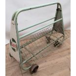 Castrol oil bottle forecourt rack, on wheels