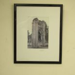 Keith Meadley: York Minster and St. Mary's York, pair of monochrome photographs, signed in pencil,