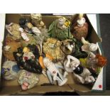 Collection of c1920s and later German porcelain half dolls/pincushion dolls including two Art Deco