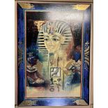 Bradford Exchange "Golden Age of Tutankhamun" ltd. ed. ceramic plaque, complete with original