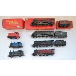 Seven OO gauge electric steam locomotives including a boxed Tri-Ang "Princess Royal" 4-6-2 with