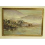 Dicken (C20th); Silvermine Hong Kong, oil on board, signed and indistinctly titled, 48cm x 74cm
