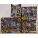 Four "Pirate Expeditions-High Seas Menace" playsets by Chap Mei: Ghost Pirate Ship, Ray-Zor